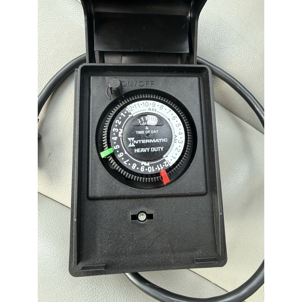 Intermatic HB32R Raintight Heavy Duty 24 Hour Outdoor Timer 10 Amp 1200w: Tested